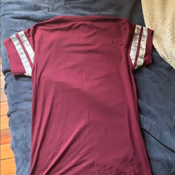Small burgundy fresh laundry t-shirt with print - Picture 4 of 5